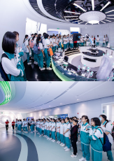校企联合丨广州开元学校科普研学团参观evo视讯生物！